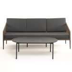 "Канны" диван 3-местный плетеный из роупа