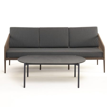 "Канны" диван 3-местный плетеный из роупа