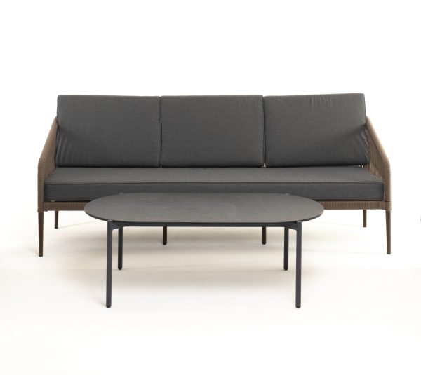 "Канны" диван 3-местный плетеный из роупа