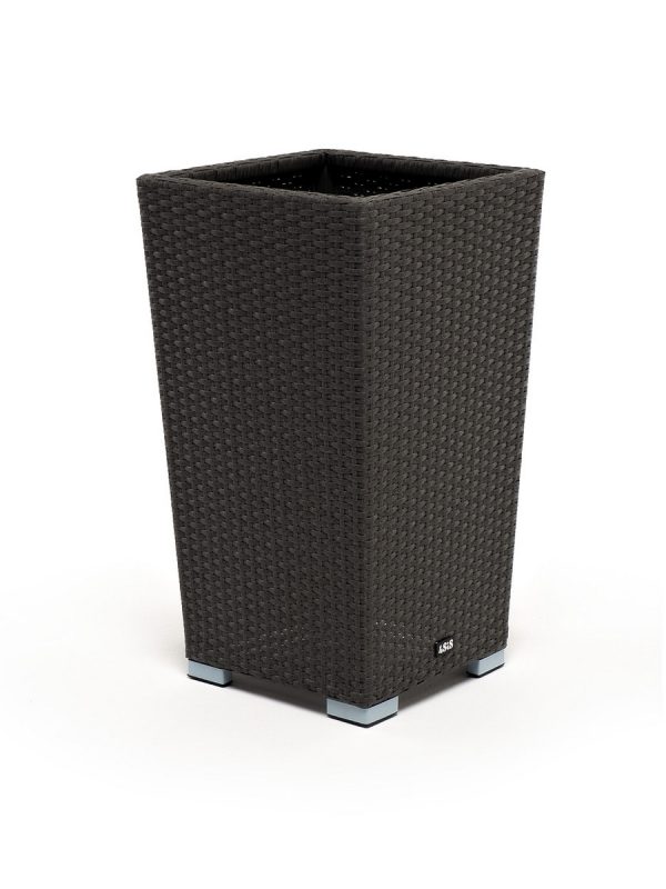 "Капучино" кашпо для цветов плетеное из искусственного ротанга