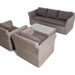 "Капучино" лаунж-зона из искусственного ротанга (гиацинт)