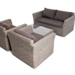 "Капучино Сингл" лаунж-зона из искусственного ротанга (гиацинт)