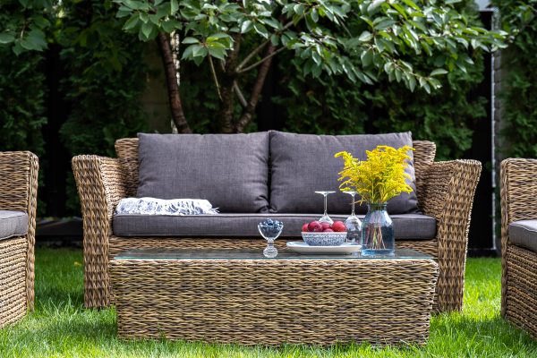 "Капучино Сингл" лаунж-зона из искусственного ротанга (гиацинт), цвет соломенный — изображение 4