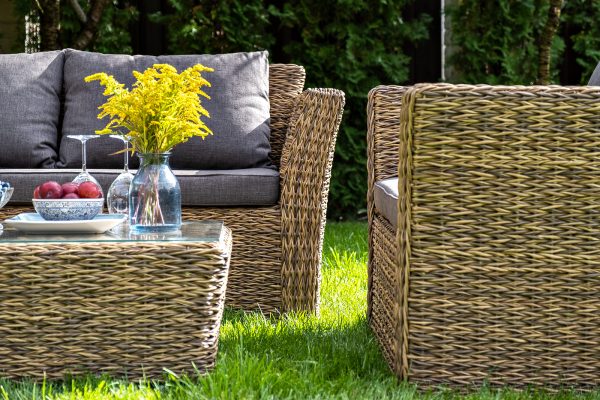 "Капучино Сингл" лаунж-зона из искусственного ротанга (гиацинт), цвет соломенный — изображение 5