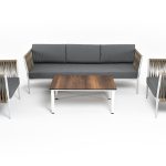 "Касабланка" лаунж-зона плетеная из роупа 5-местная