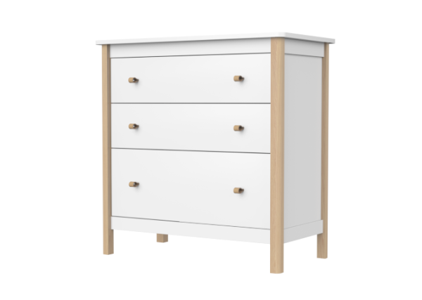 Комод Classic 3 ящика (белый) — изображение 2