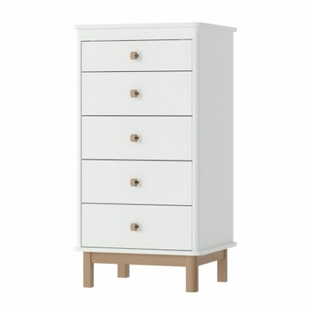 Комод Classic 5 ящиков (белый)
