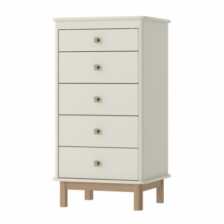 Комод Classic 5 ящиков (молочный)