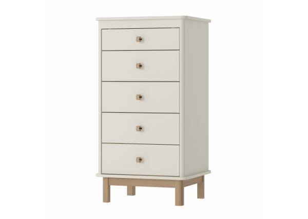 Комод Classic 5 ящиков (молочный)