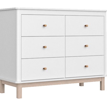 Комод Classic 6 ящиков (белый)