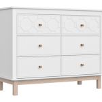Комод Classic 6 ящиков с фрезеровкой "Геометрия" (белый)