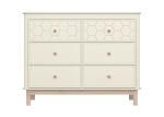 Комод Classic 6 ящиков с фрезеровкой "Мозаика" (молочный) — изображение 2
