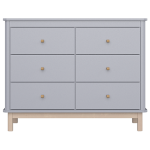 Комод Classic 6 ящиков (серый)