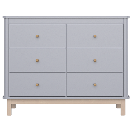 Комод Classic 6 ящиков (серый)