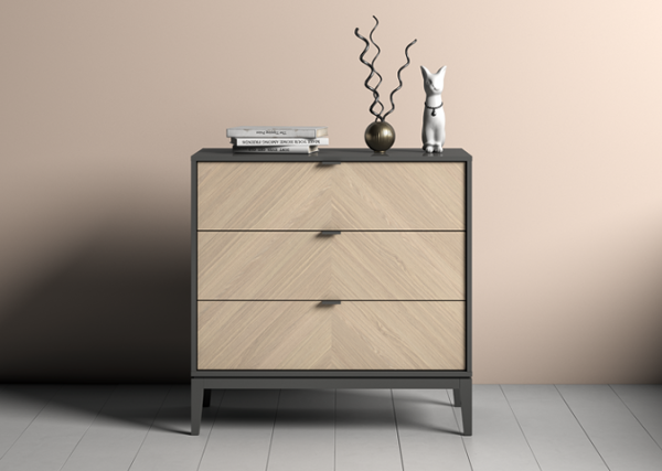 Комод Fjord 3 ящика (темно-серый) — изображение 4