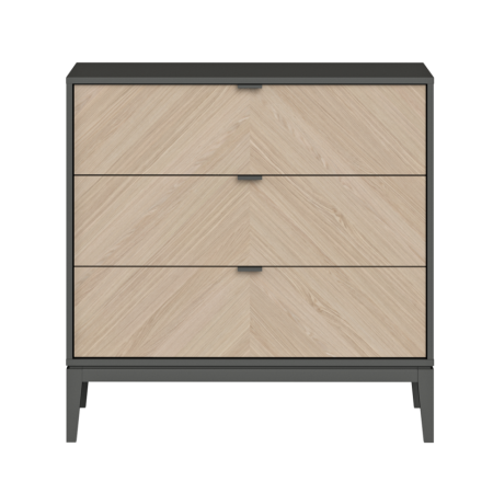 Комод Fjord 3 ящика (темно-серый)