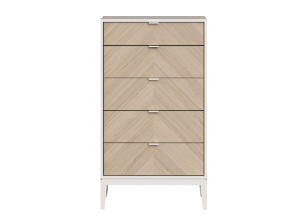 Комод Fjord 5 ящиков (белый) — изображение 2