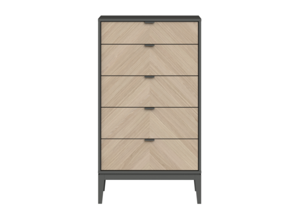 Комод Fjord 5 ящиков (темно-серый) — изображение 2