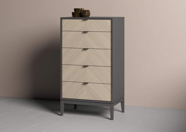 Комод Fjord 5 ящиков (темно-серый) — изображение 3