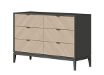 Комод Fjord 6 ящиков (темно-серый) — изображение 2