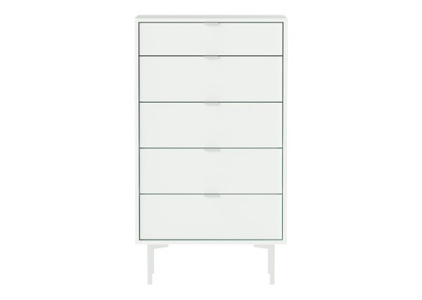 Комод Hub 5 ящиков на высоких ножках (белый) — изображение 2