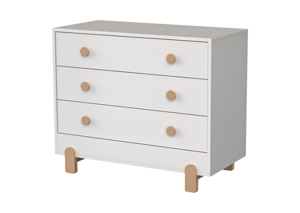 Комод Ice-cream 3 ящика (белый) — изображение 2
