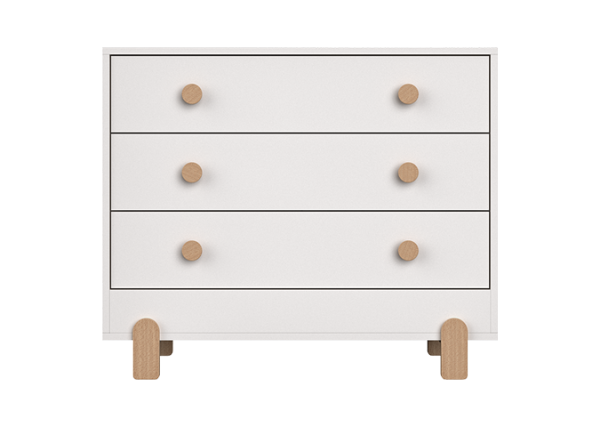 Комод Ice-cream 3 ящика (белый)