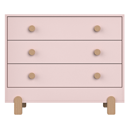 Комод Ice-cream 3 ящика (розовый)
