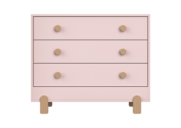 Комод Ice-cream 3 ящика (розовый)