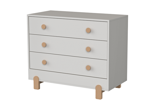 Комод Ice-cream 3 ящика (светло-серый) — изображение 2