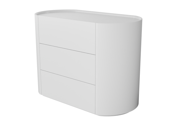 Комод Lagom 3 ящика ширина 100 см (белый) — изображение 2