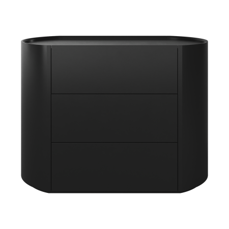 Комод Lagom 3 ящика ширина 100 см (черный)