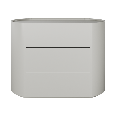 Комод Lagom 3 ящика ширина 100 см (серо-бежевый)