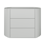 Комод Lagom 3 ящика ширина 100 см (светло-серый)