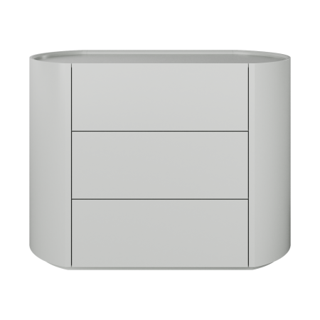 Комод Lagom 3 ящика ширина 100 см (светло-серый)