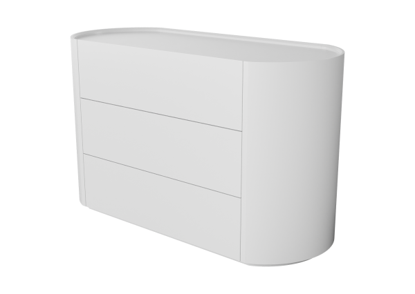 Комод Lagom 3 ящика ширина 120 см (белый) — изображение 2