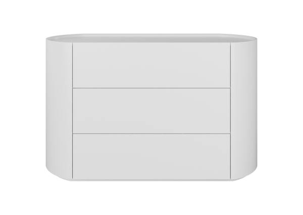 Комод Lagom 3 ящика ширина 120 см (белый)