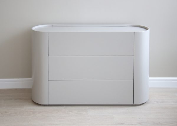 Комод Lagom 3 ящика ширина 120 см (серо-бежевый) — изображение 3