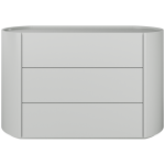 Комод Lagom 3 ящика ширина 120 см (светло-серый)