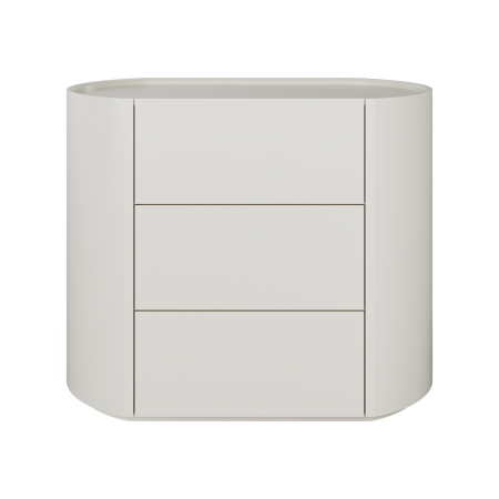 Комод Lagom 3 ящика ширина 90 см (молочный)