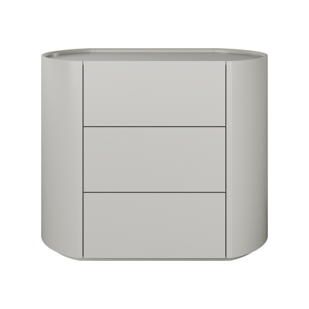 Комод Lagom 3 ящика ширина 90 см (серо-бежевый)