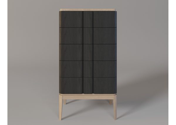 Комод Line 5 ящиков (черный) — изображение 2