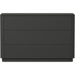 Комод Tammi 3 ящика ширина 120 см (черный)