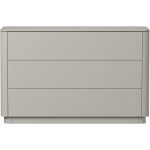 Комод Tammi 3 ящика ширина 120 см (серо-бежевый)