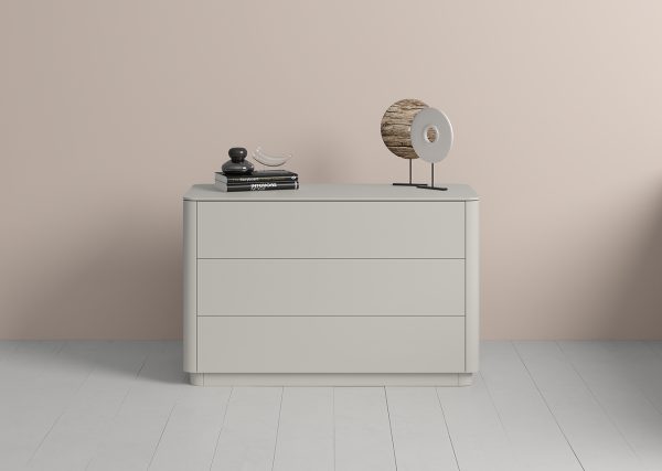 Комод Tammi 3 ящика ширина 120 см (серо-бежевый) — изображение 3