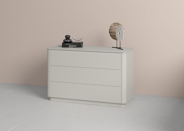 Комод Tammi 3 ящика ширина 120 см (серо-бежевый) — изображение 4