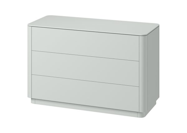 Комод Tammi 3 ящика ширина 120 см (светло-серый) — изображение 2