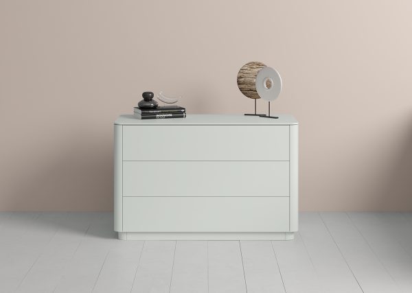 Комод Tammi 3 ящика ширина 120 см (светло-серый) — изображение 3