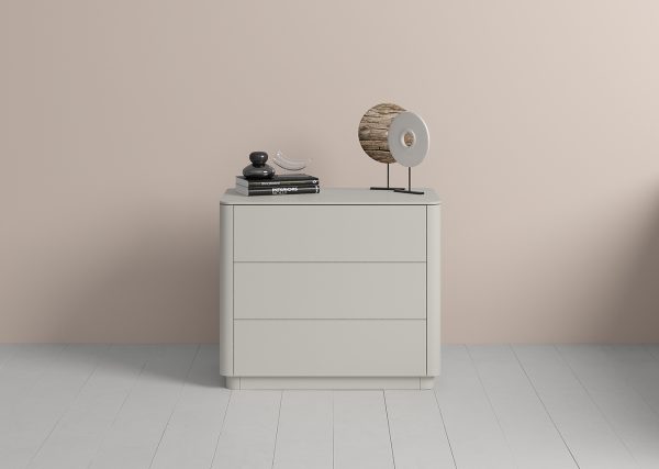 Комод Tammi 3 ящика ширина 90 см (серо-бежевый) — изображение 3