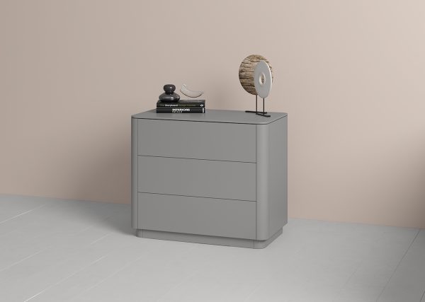Комод Tammi 3 ящика ширина 90 см (серый) — изображение 4